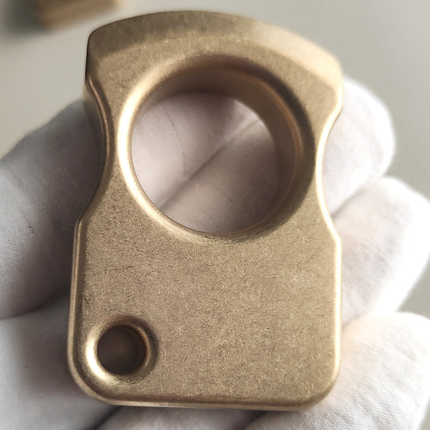 Brass One-Hole Versatile Everyday Carry Tool