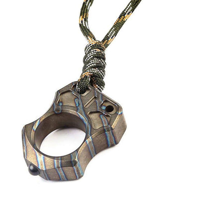 Hand-Forged Titanium EDC Backpack Tool with Single Hole Feature