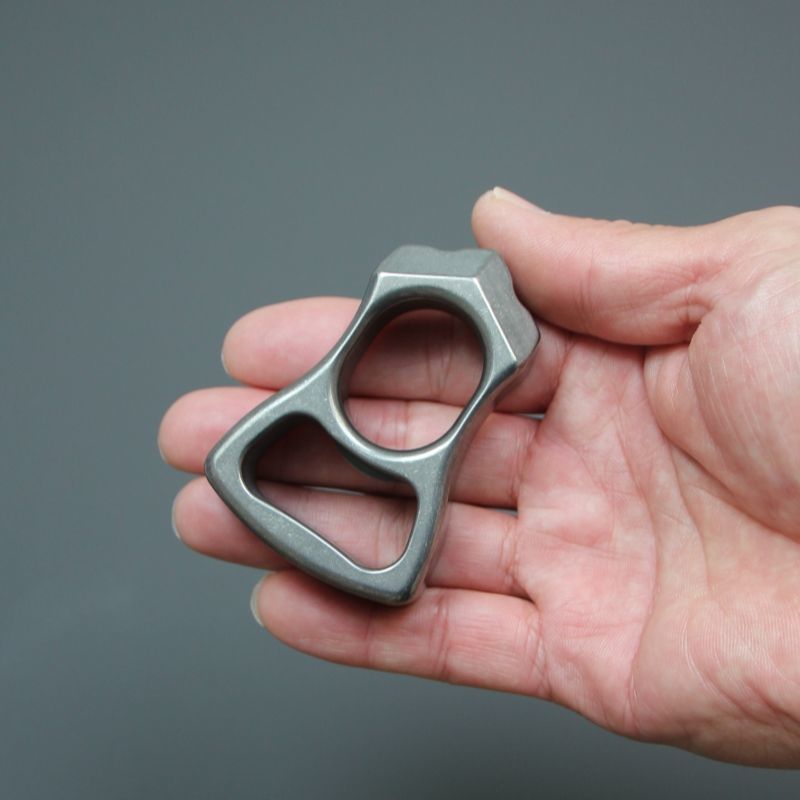 Stonewashed Titanium Alloy Single Hole Multifunctional Bottle Opener