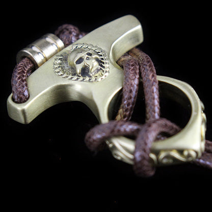 Retro Brass Skull Everyday Carry Tool