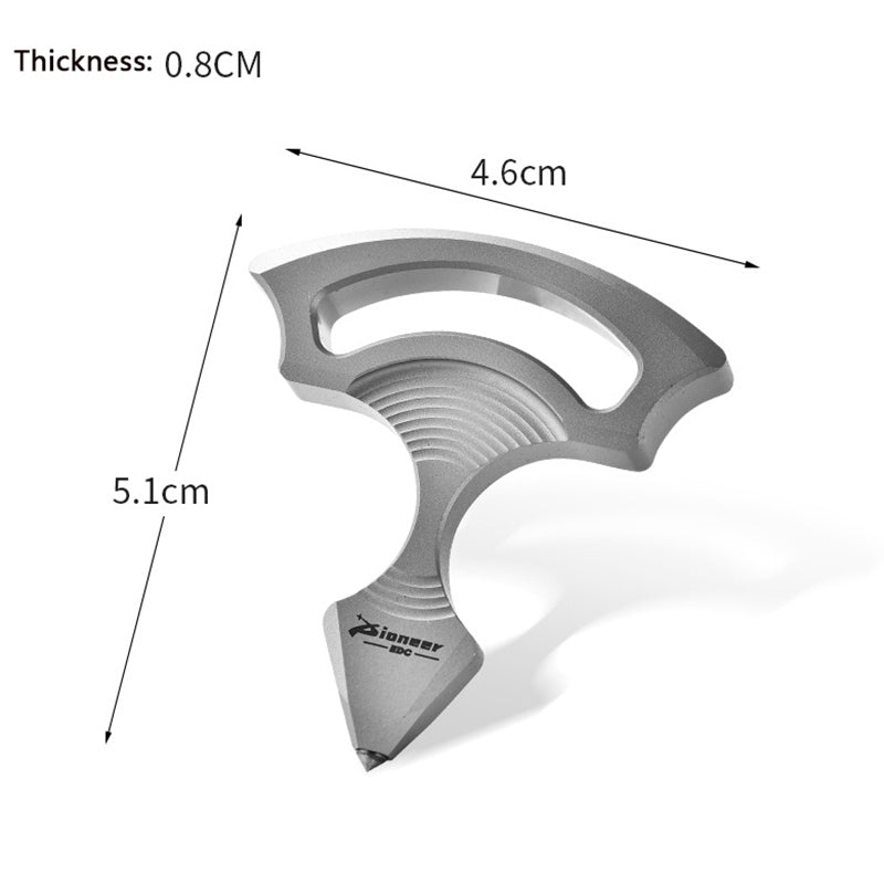Outdoor EDC Backpack Tool with Titanium Alloy and Tungsten Steel Pendant