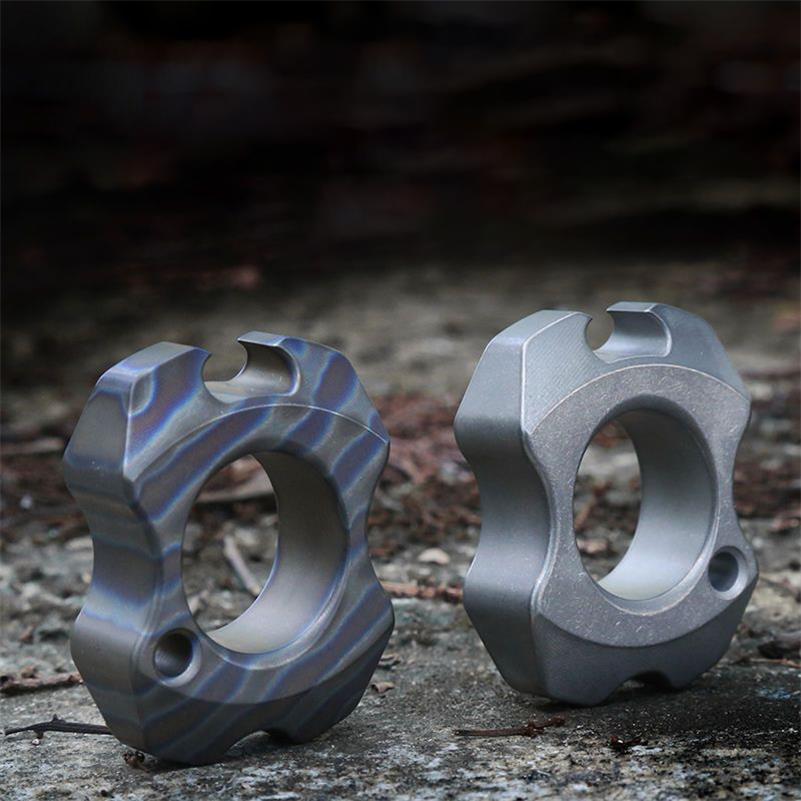 Portable Titanium Bottle Opener with Pendant Design for Everyday Carry