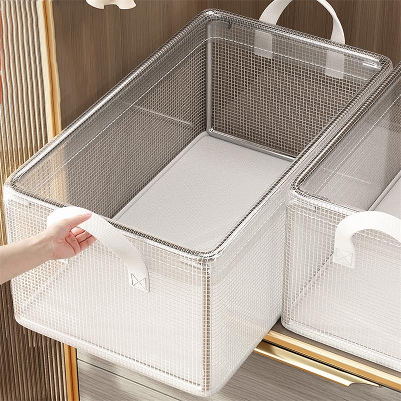 Foldable Clothes Storage Box Organizer Closet Layered Storage Artifact