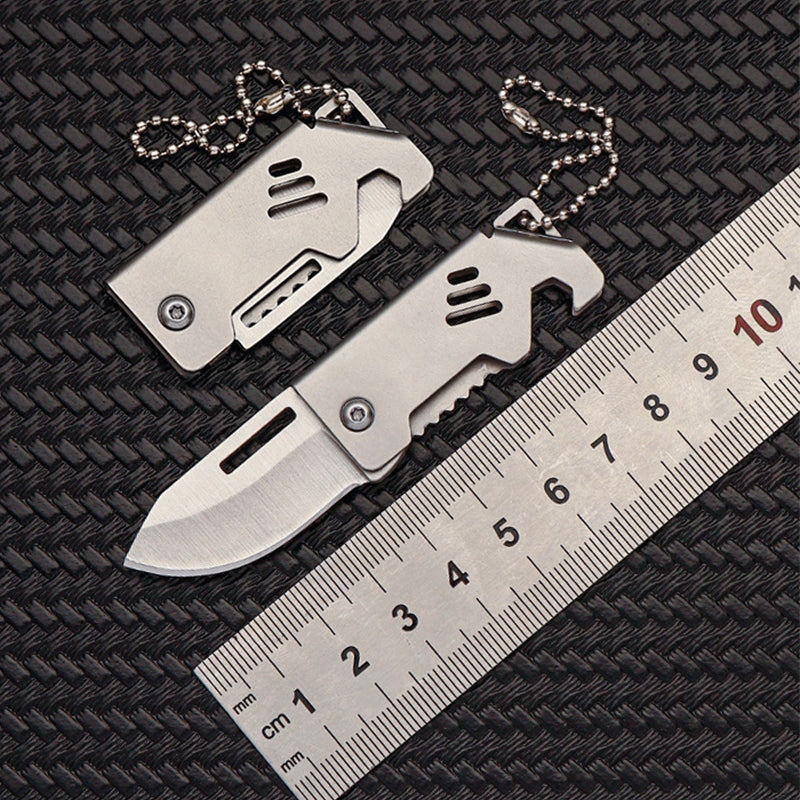 Portable Mini Folding Bottle Opener Pendant Keychain EDC Tool