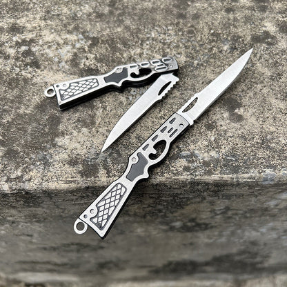 Hidden Mini Tool with Folding Pendant Keychain Design