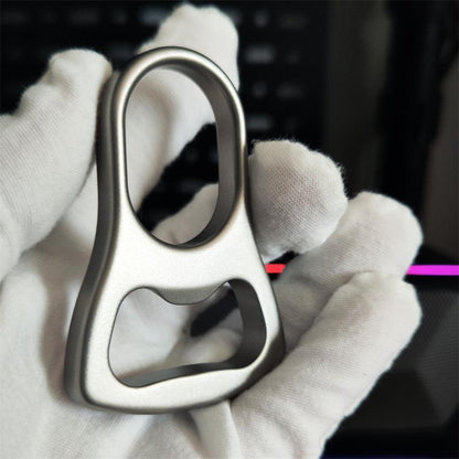 Sand Blasted and Stone Washed Titanium Alloy Open Bottle Backpack Tool