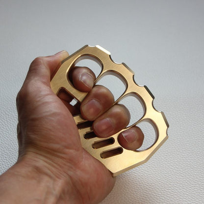 Durable Outdoor Brass Tool with Thick Four-Hole Design