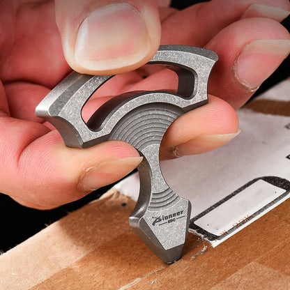 Outdoor EDC Backpack Tool with Titanium Alloy and Tungsten Steel Pendant