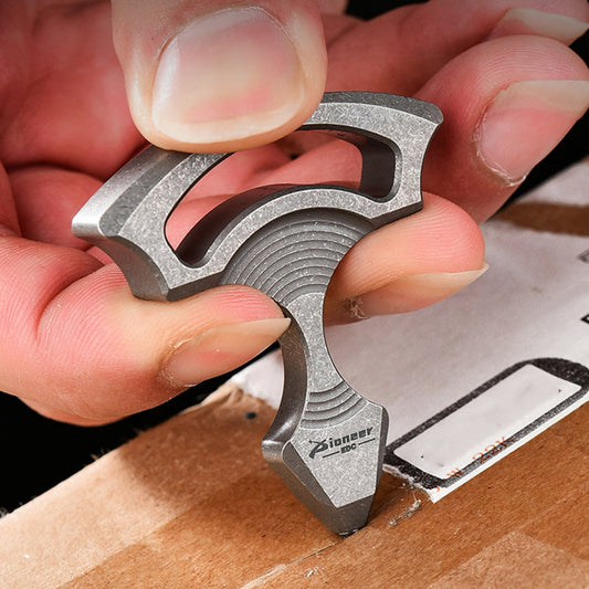 Outdoor EDC Backpack Tool with Titanium Alloy and Tungsten Steel Pendant
