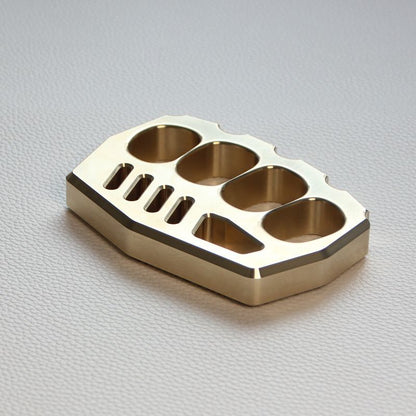 Durable Outdoor Brass Tool with Thick Four-Hole Design