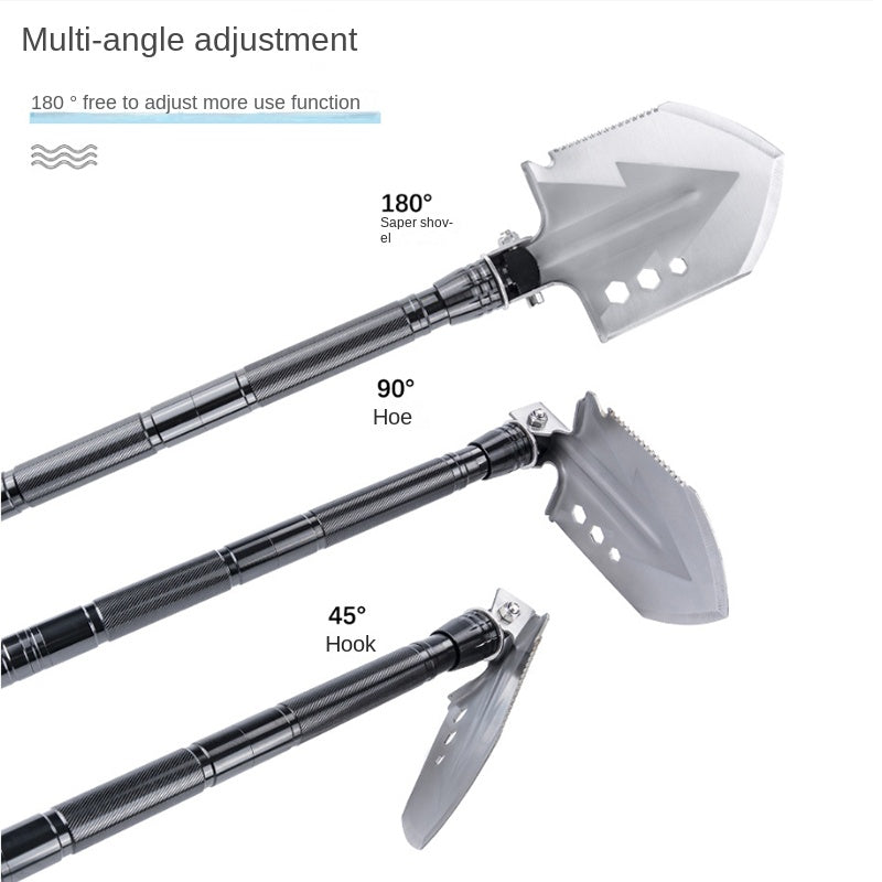 Outdoor Toolbox with Multifunctional Shovel Suit