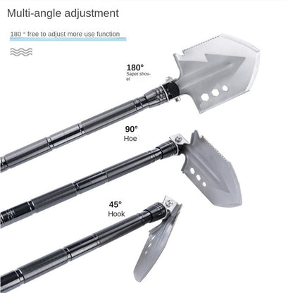 Outdoor Toolbox with Multifunctional Shovel Suit
