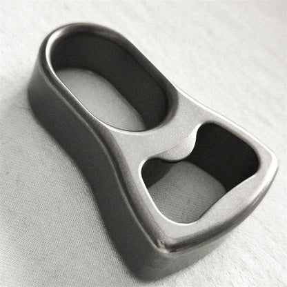Sand Blasted and Stone Washed Titanium Alloy Open Bottle Backpack Tool