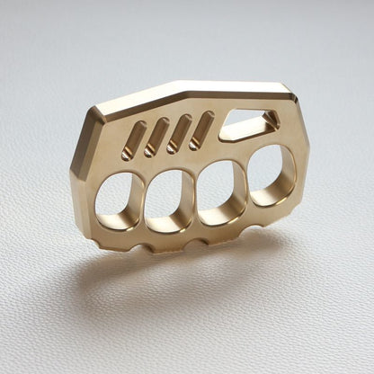 Durable Outdoor Brass Tool with Thick Four-Hole Design