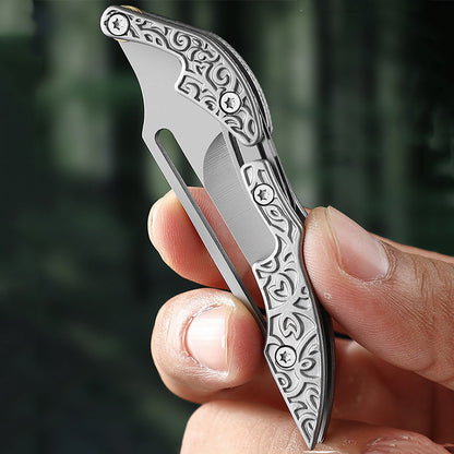 Pocket-Sized Folding Morphing EDC Tool for Backpack Carry