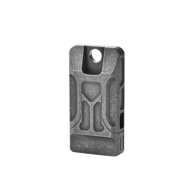 Titanium Twin-Tube Pendant Signal Whistle