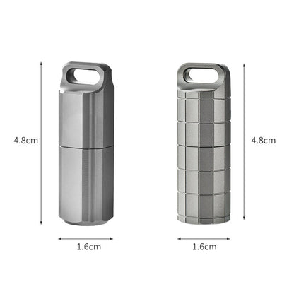 Titanium Keychain Box Featuring Waterproof Sealed Construction