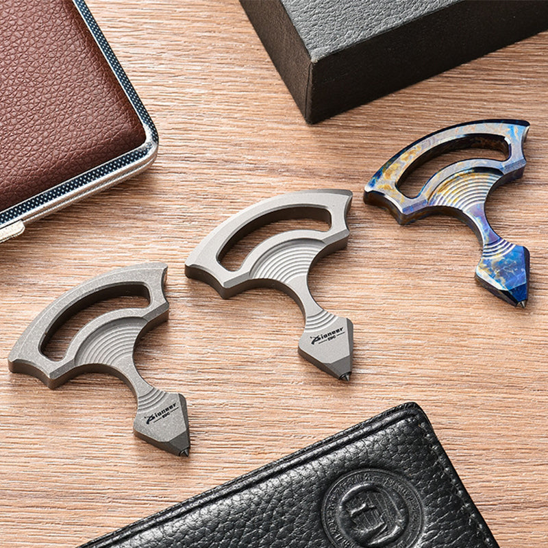 Outdoor EDC Backpack Tool with Titanium Alloy and Tungsten Steel Pendant