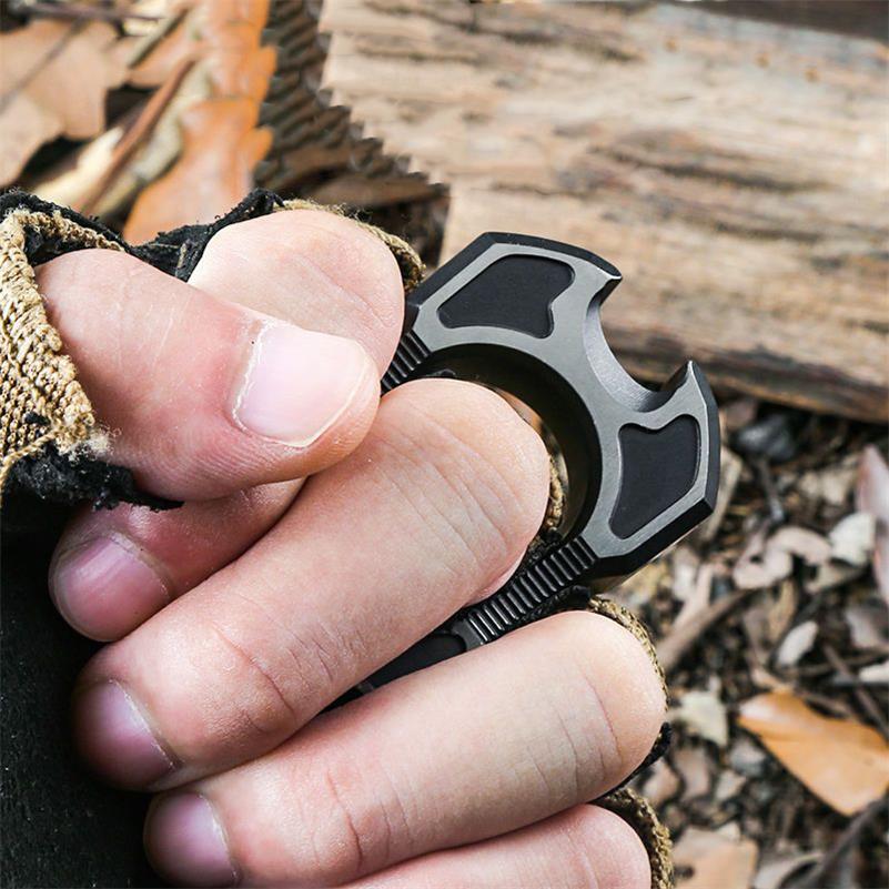 One-Finger Fit TC4 Titanium Outdoor Bottle Opener EDC Tool