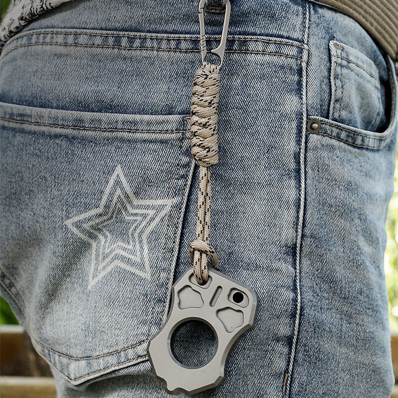 One-Hole Everyday Carry Backpack Tool Made of 3CR13 Steel