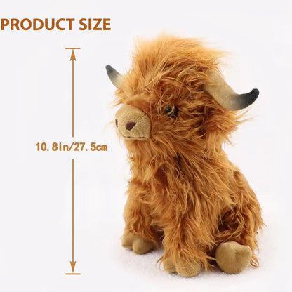 25cm Highland Cow Plush Toy