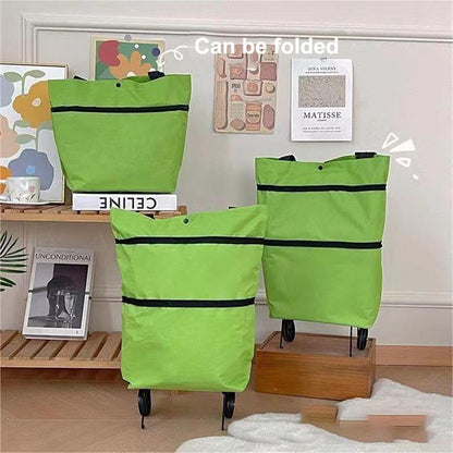 Folding handwheel bag small cart for shopping