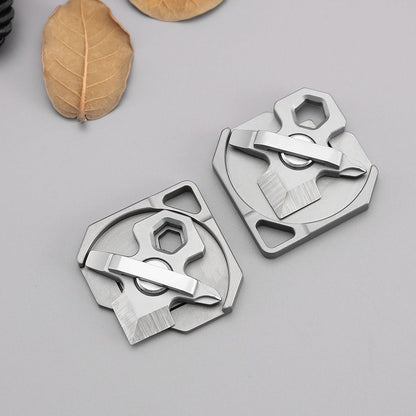 Small Titanium Alloy Multipurpose Keychain and Outdoor Backpack EDC Tool