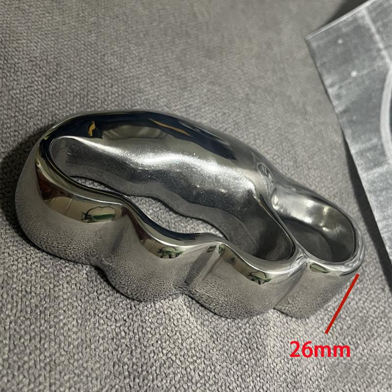 Personalized Outdoor Polishing Tool Featuring Irregular Holes for Left and Right Hand Use