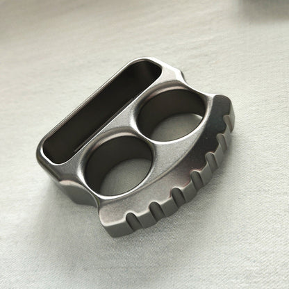 Easy-Carry Titanium Alloy Bottle Opener with Two Holes and Multi-Use Design