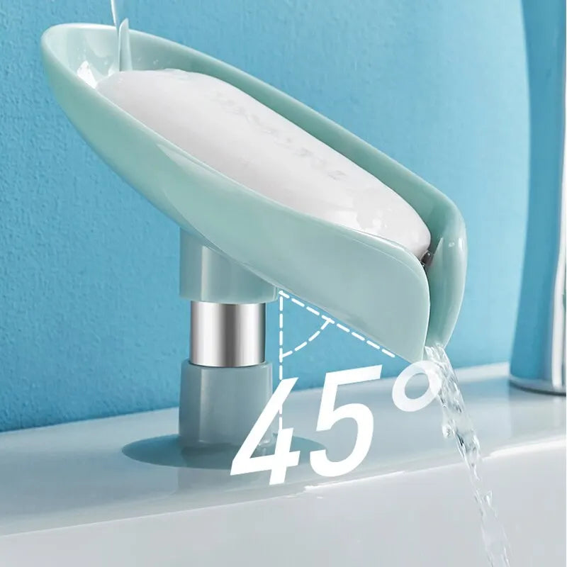 Leaf-Shaped Suction Cup Soap Holder