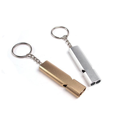 Dual Hole HF Outdoor Lifesaving Whistle Wilderness Survival Portable Whistle