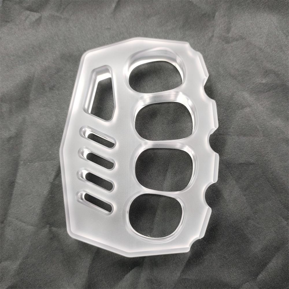 Portable Outdoor Tool in Clear PC with Convenient Black Rope Hole