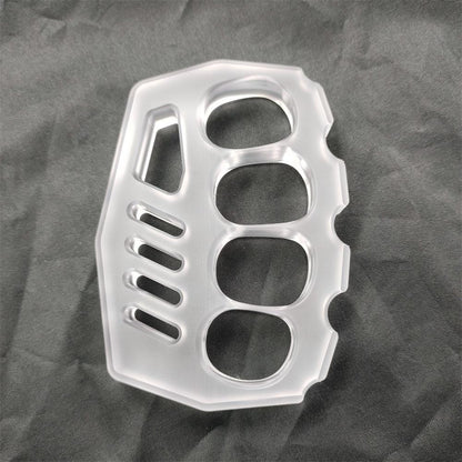 Portable Outdoor Tool in Clear PC with Convenient Black Rope Hole