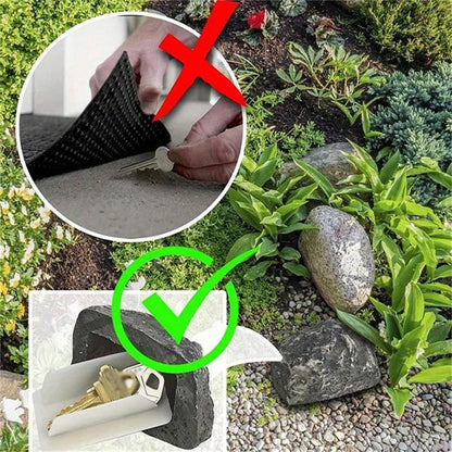 Key Hider Outdoor Courtyard Hidden Door Key Box Simulation Small Stone Decoration