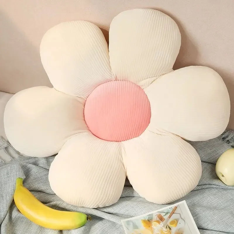 35cm Colorful Flower Plush Pillow
