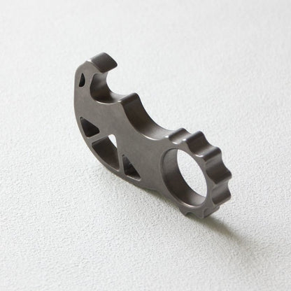 Monster Style Titanium Keychain Tool with Bottle Opener Functions