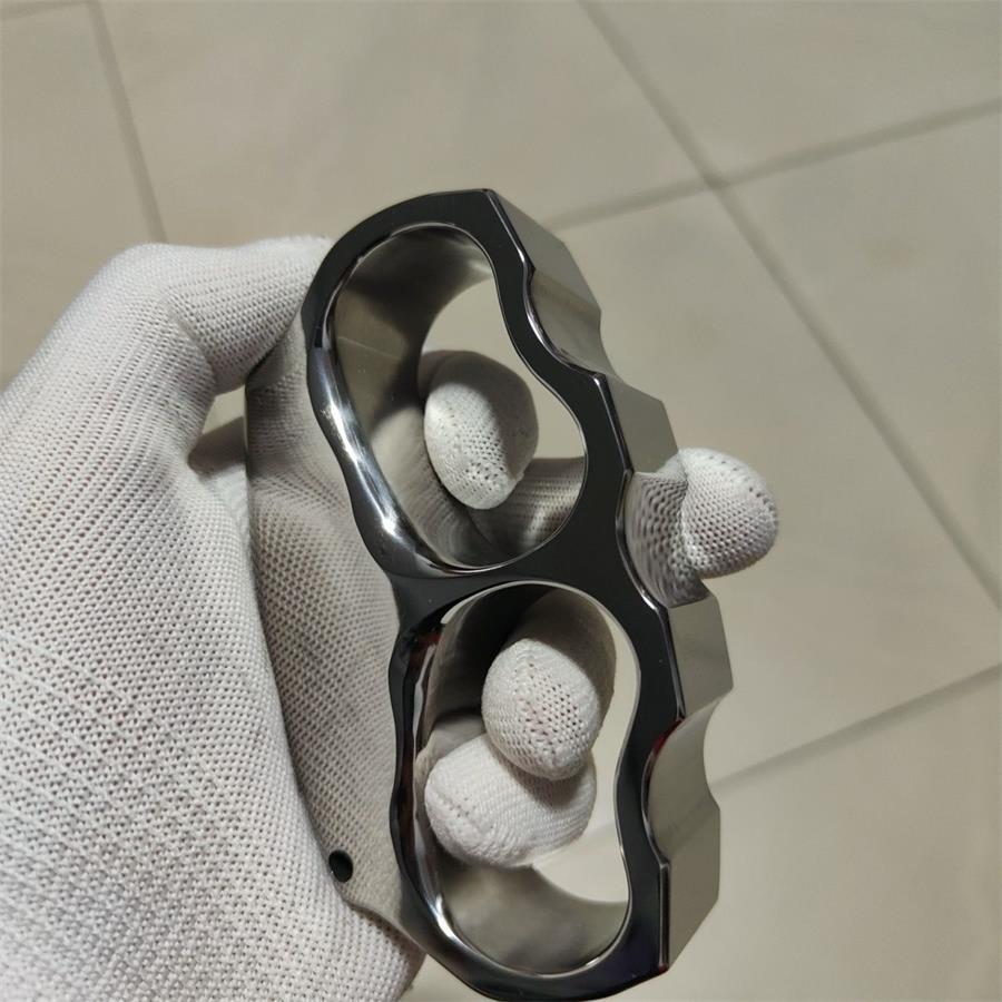 Titanium Alloy Outdoor Tool with Unique Dual Hole Mirror Finish Design