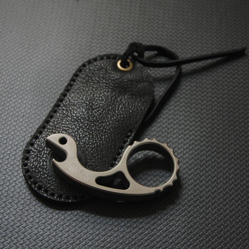 Titanium Snail Design EDC Tool with Bottle Opener and Keychain Function