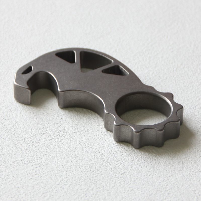 Monster Style Titanium Keychain Tool with Bottle Opener Functions