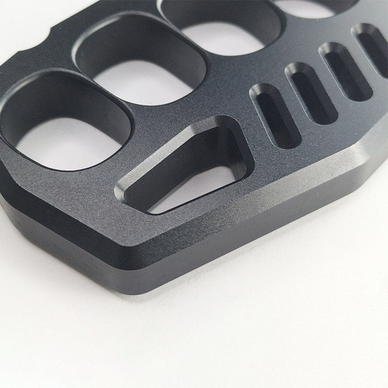 Black Outdoor Tool with Large Rope Hole in Aluminum Design