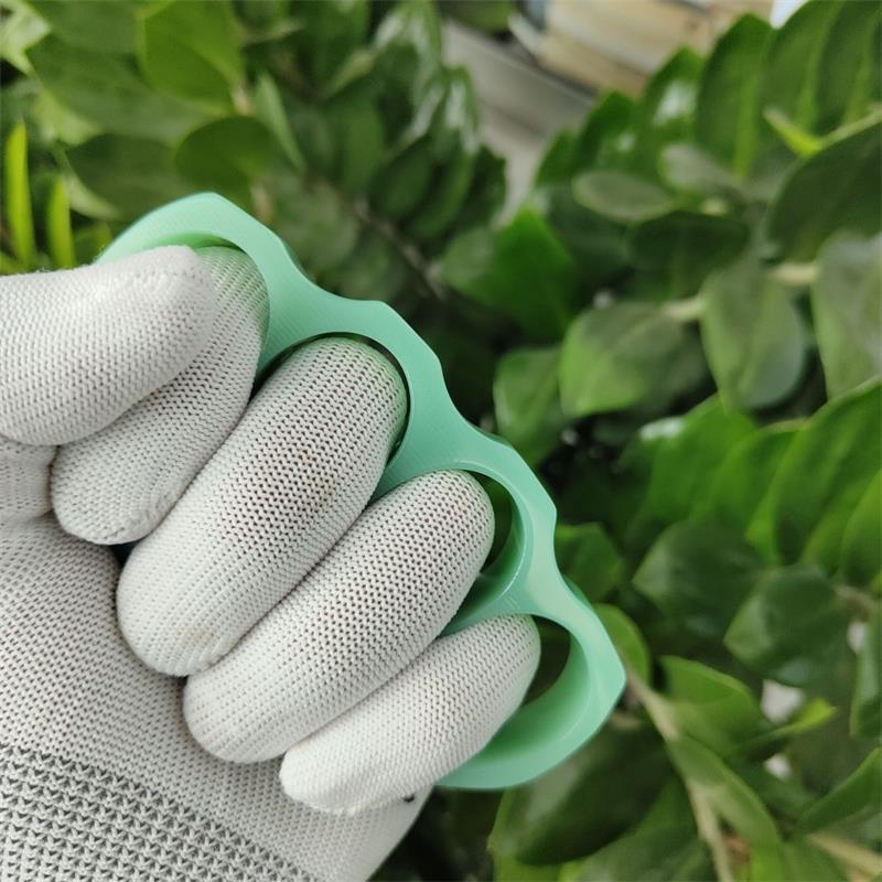 Large-Hole Green G10 Tool for Outdoor Use