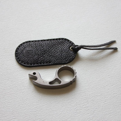 Titanium Snail Design EDC Tool with Bottle Opener and Keychain Function