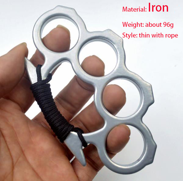 Four-Hole Iron Outdoor EDC Tool for Pocket Use