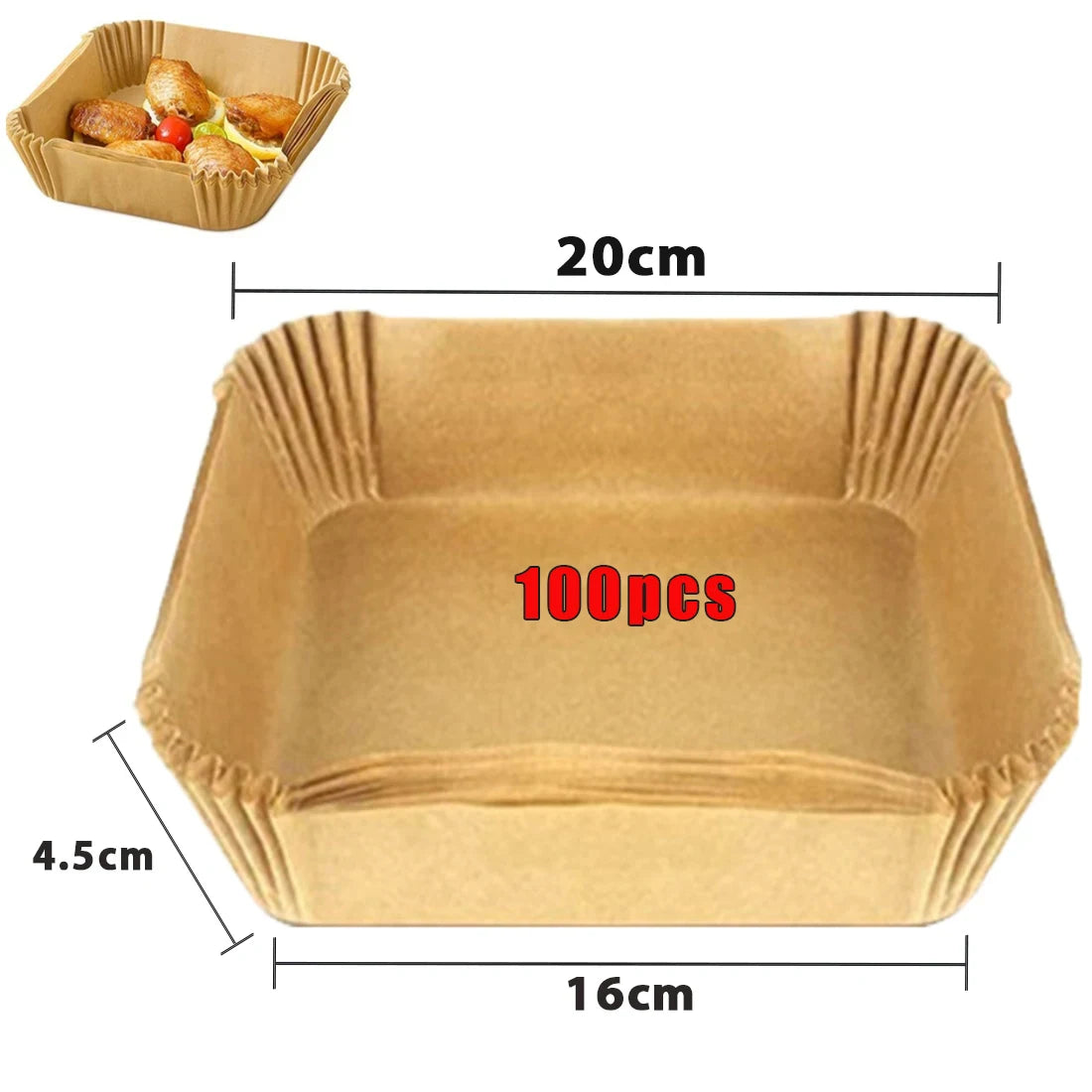 Air Fryer Disposable Paper Non-Stick Airfryer Baking Papers