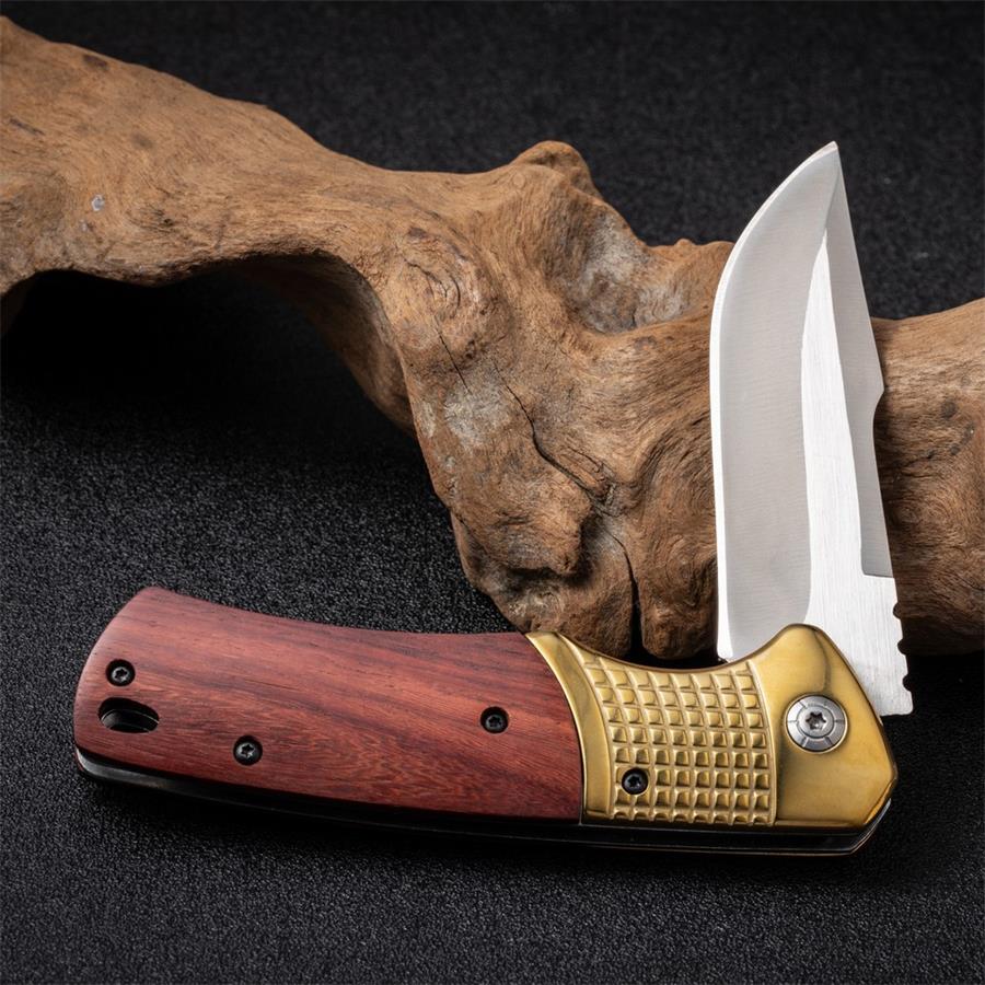 Steel Folding Tool Featuring a Wooden Handle for Outdoor Activities