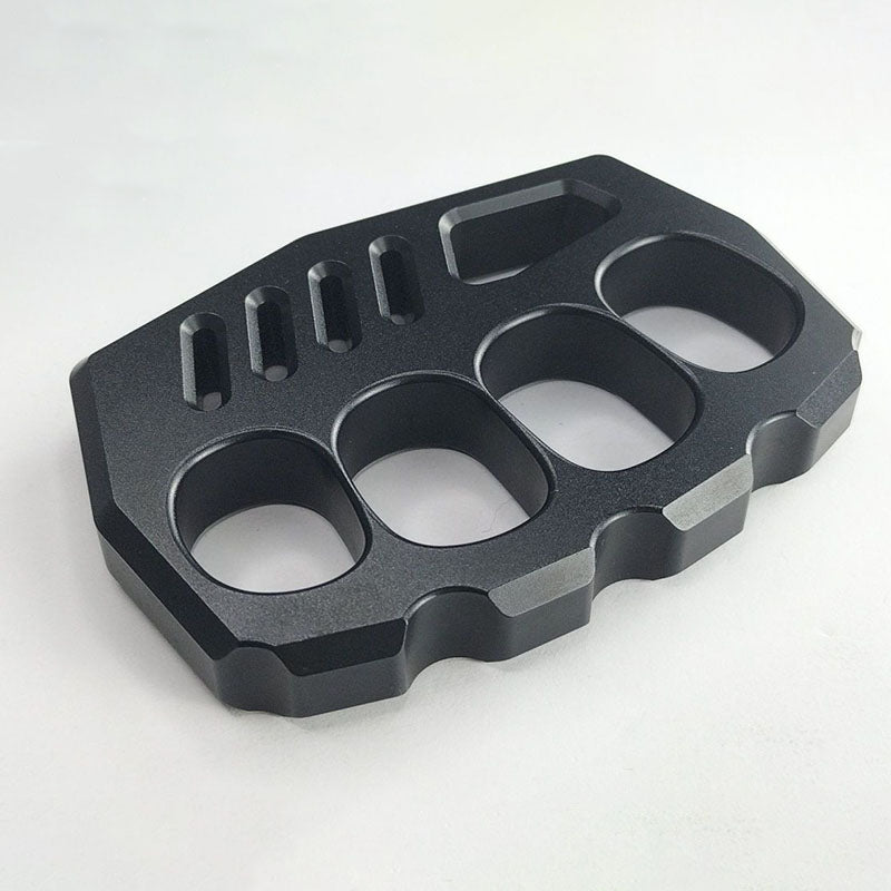 Black Outdoor Tool with Large Rope Hole in Aluminum Design