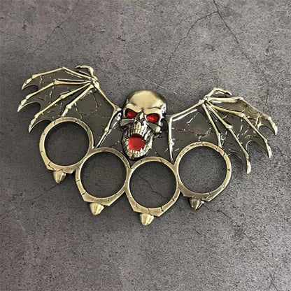 Creative Four-Hole Outdoor Tool with Bat-Shaped Zinc Alloy Structure