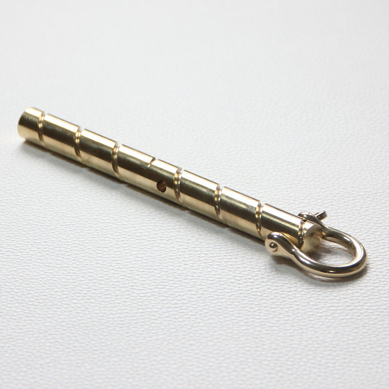 Dual-Hole Patterned Brass Horseshoe Outdoor EDC Tool