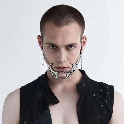 Cyberpunk Metal Mask Face Jewelry