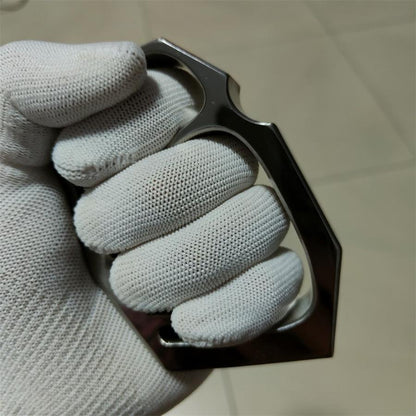 Titanium Alloy Outdoor Tool Featuring Smooth Polish and Oversized Rope Hole
